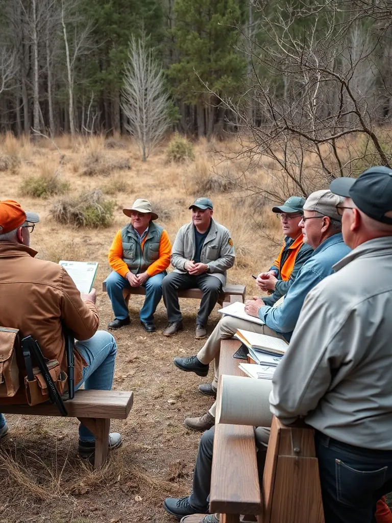 A photo of a community event organized by the association, such as a hunting safety workshop or a wildlife awareness campaign, demonstrating community engagement and education.