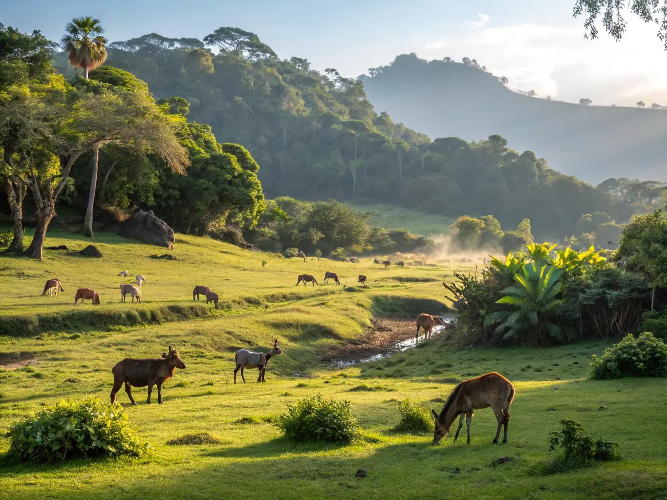 A photo of a wildlife conservation area managed by ASSOCIATION COMMUNALE DE CHASSE AGREE DE SEMUSSAC, showcasing the natural habitat and the organization's commitment to preserving biodiversity.